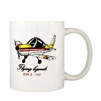 Mug with Zlin Z-142 caricature