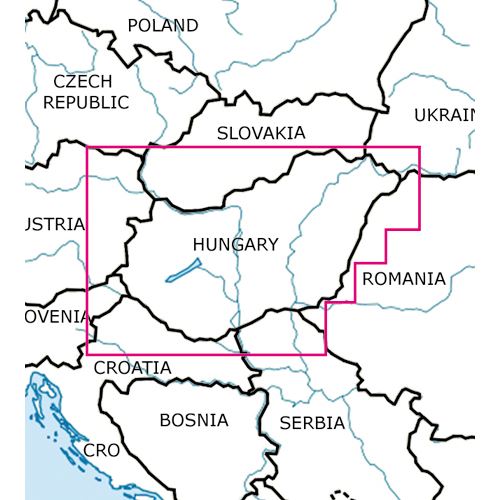 Maďarsko VFR ICAO mapa 2024