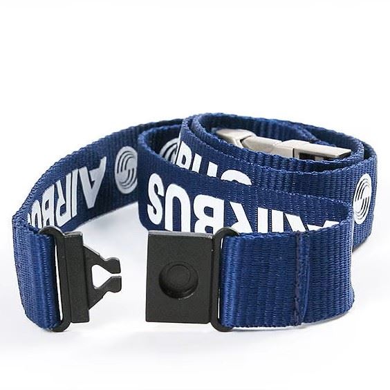 Šňůrka na krk AIRBUS kovová spona