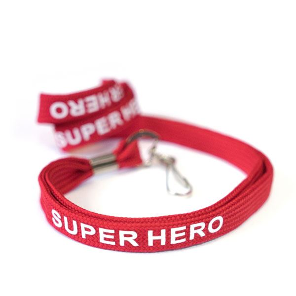 Lanyard “SUPER HERO” red