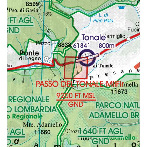 Itálie Střed VFR mapa 2024
