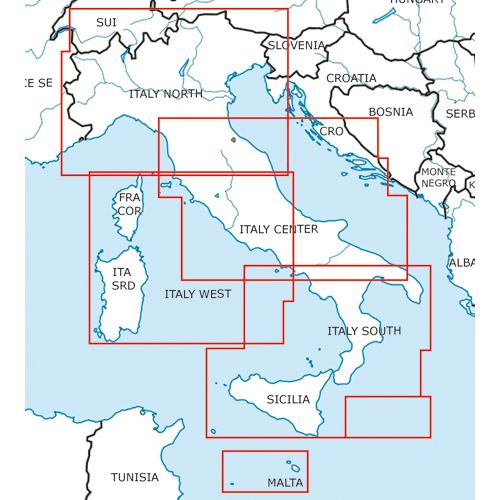 Itálie Střed VFR mapa 2024