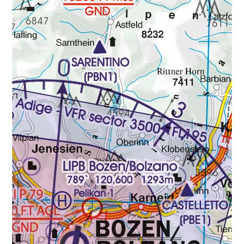 Italy Center VFR Chart 2024
