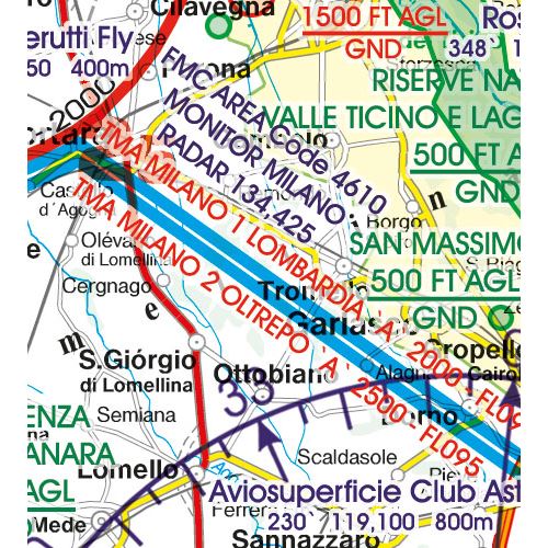 Italy South VFR Chart 2024