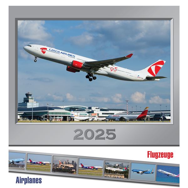 Airplanes calendar 2025