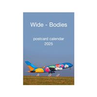 Wide Bodies postcard calendar 2025