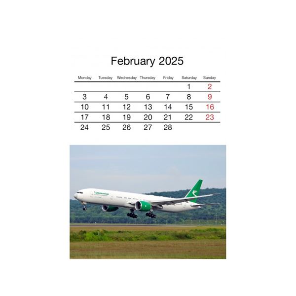 Wide Bodies postcard calendar 2025