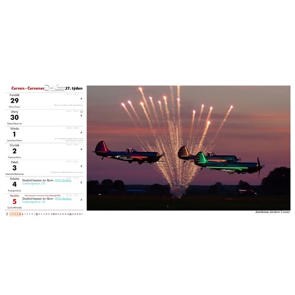 Kalendář AIRSHOW 2026 stolní 