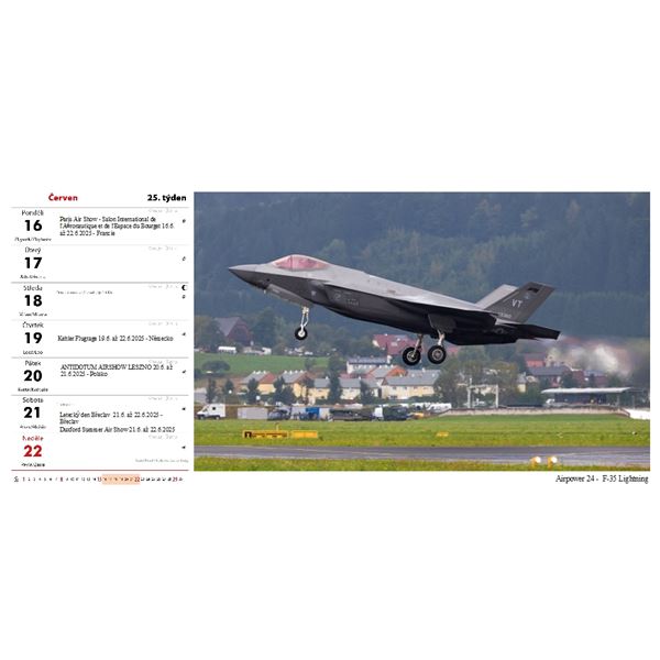 AIRSHOW Desk Calendar 2025