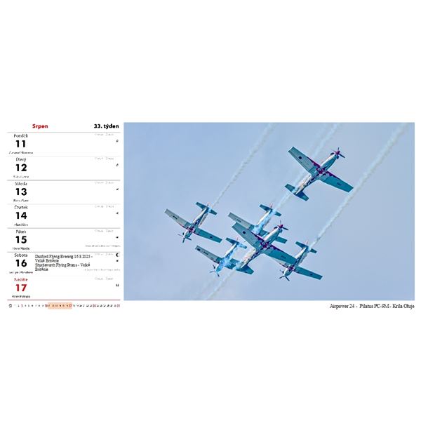 AIRSHOW Desk Calendar 2025