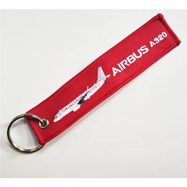 Keyring AIRBUS A320 plane red