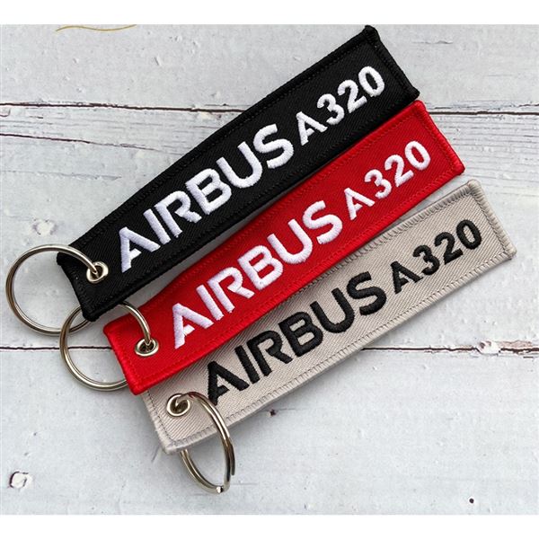 Key Ring AIRBUS A320 red