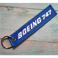 Keyring BOEING 747 blue