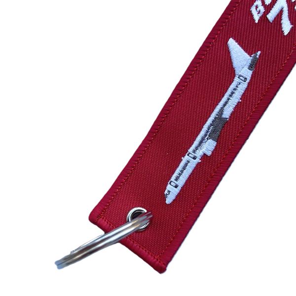 Klíčenka BOEING 757 letadlo červená