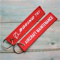Keyring BOEING 787 / Aircraft Maintenance red