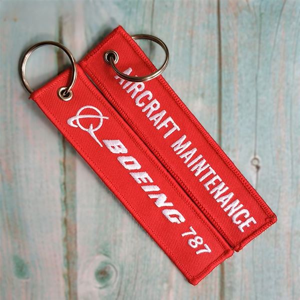 Keyring BOEING 787 / Aircraft Maintenance red
