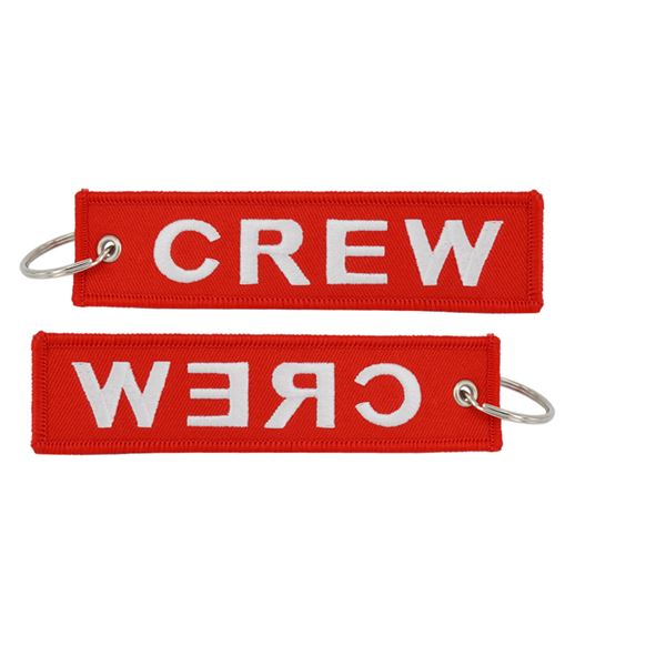 Key Ring “CREW” red