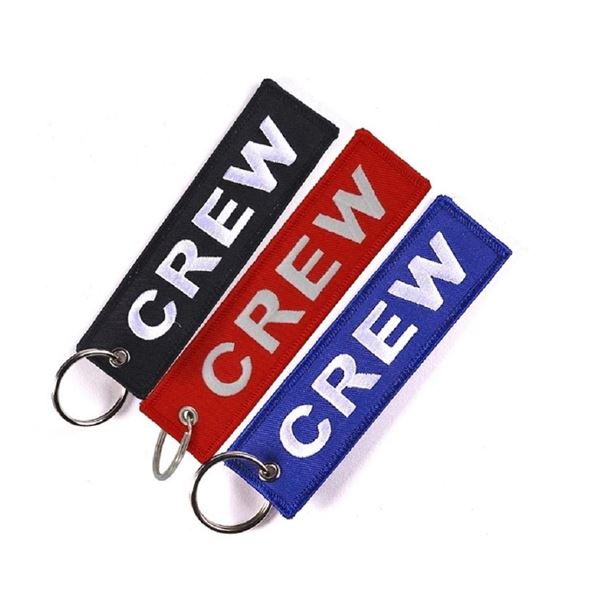 Key Ring “CREW” red
