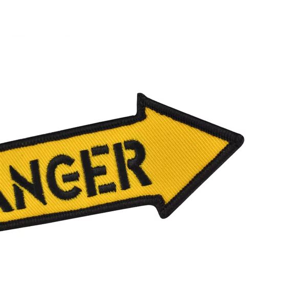 Keyring DANGER yellow