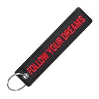 Keyring FOLLOW YOUR DREAMS black