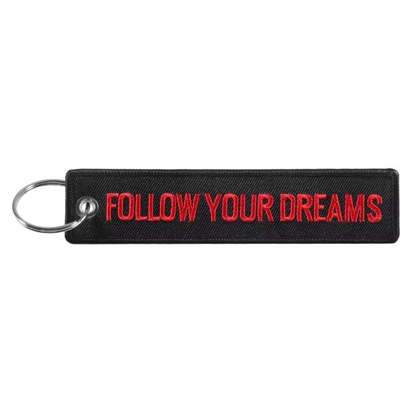 Keyring FOLLOW YOUR DREAMS black