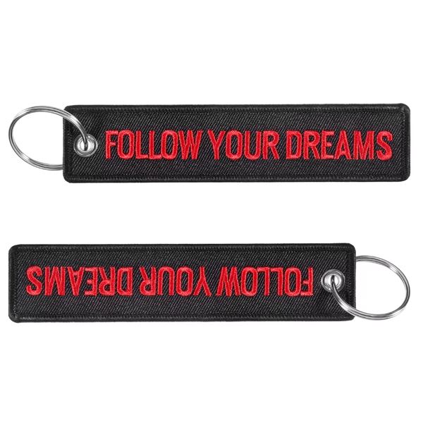 Keyring FOLLOW YOUR DREAMS black