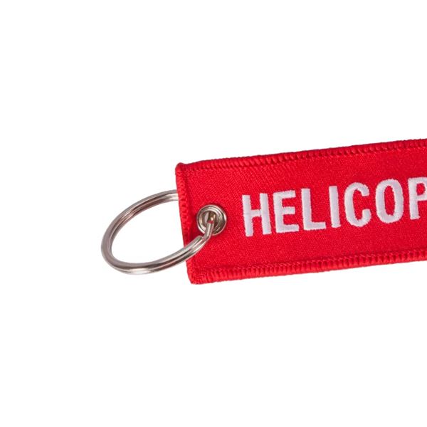 Keyring HELICOPTER PILOT red