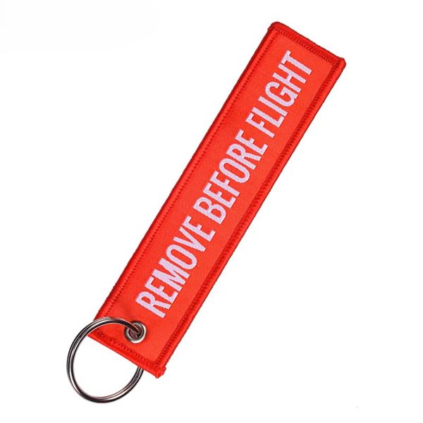 Keyring REMOVE BEFORE FLIGHT red
