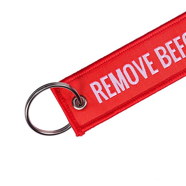 Keyring REMOVE BEFORE FLIGHT red