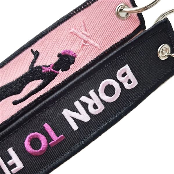 Klíčenka Letuška / BORN TO FLY růžová