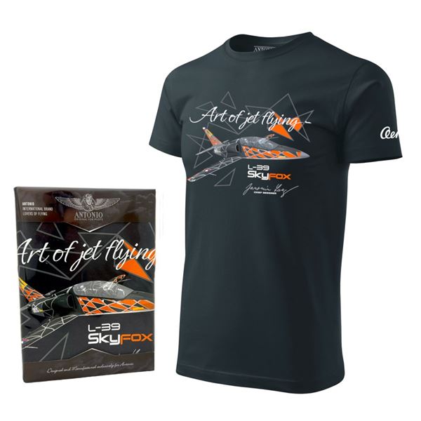 ANTONIO Tričko L-39 SKYFOX šedé, M