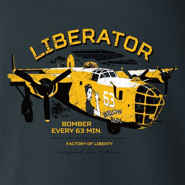 ANTONIO T-Shirt bomber LIBERATOR from Willow Run, M