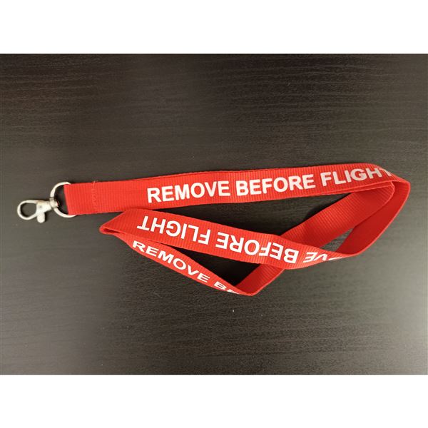 Lanyard REMOVE BEFORE FLIGHT red