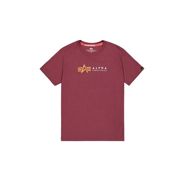 Alpha Industries T-shirt Label burgundy, XXL