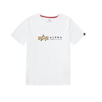 Alpha Industries Dětské tričko Label bílé, vel 14