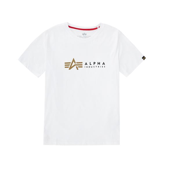 Alpha Industries Dětské tričko Label bílé, vel 10