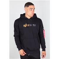 Alpha Industries Alpha Label Hoody black, L