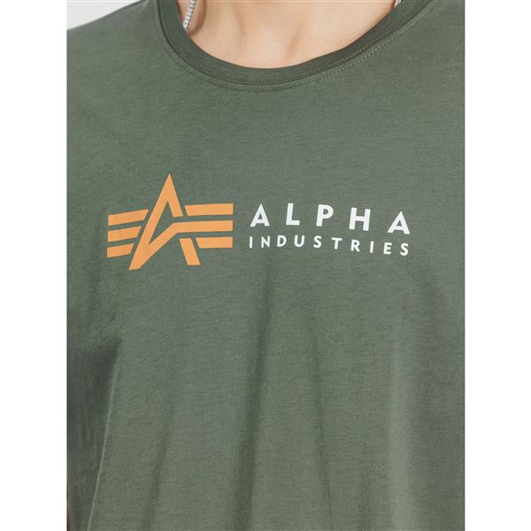 Alpha Industries Tričko Label olive, XL