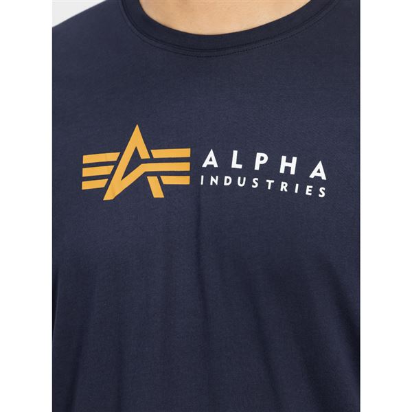 Alpha Industries Tričko Label modré, L