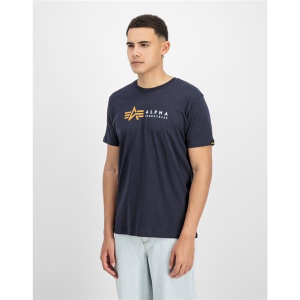 Alpha Industries Tričko Label modré, L