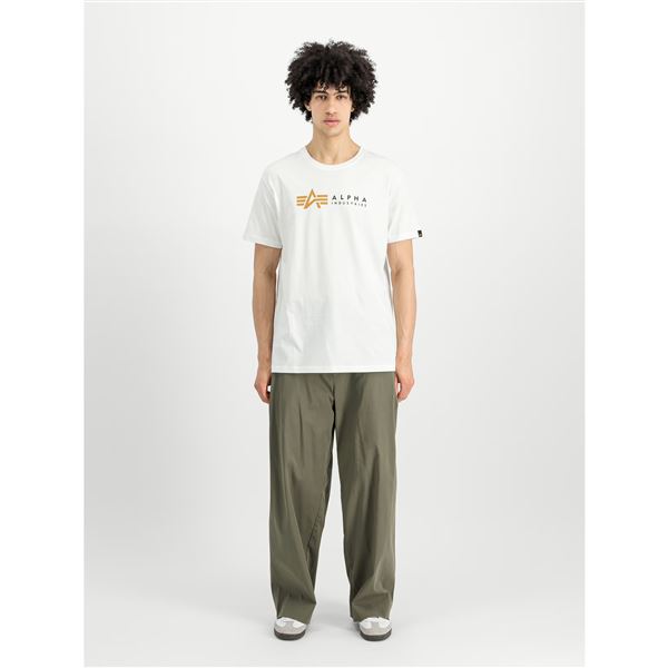Alpha Industries Tričko Label bílé, XXL