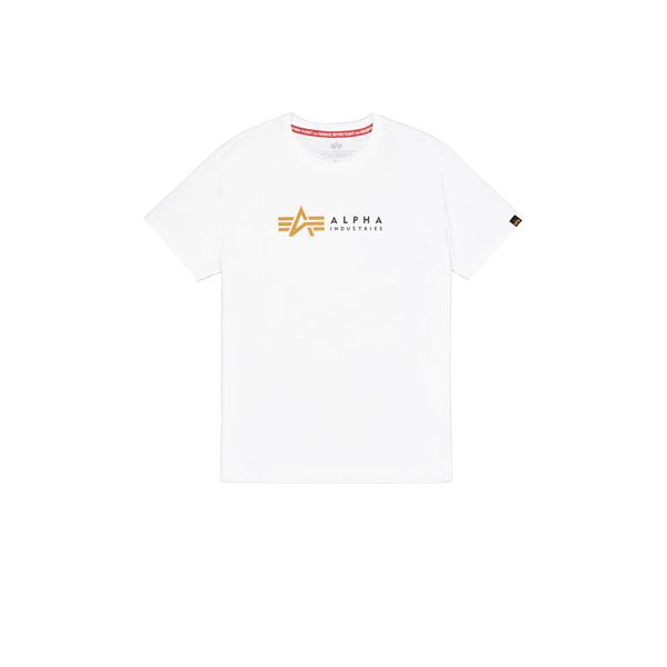 Alpha Industries Tričko Label bílé, XXL