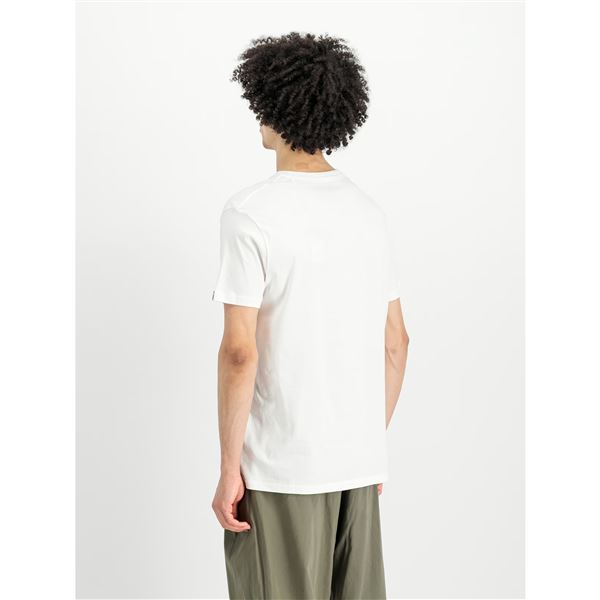 Alpha Industries Tričko Label bílé, XXL