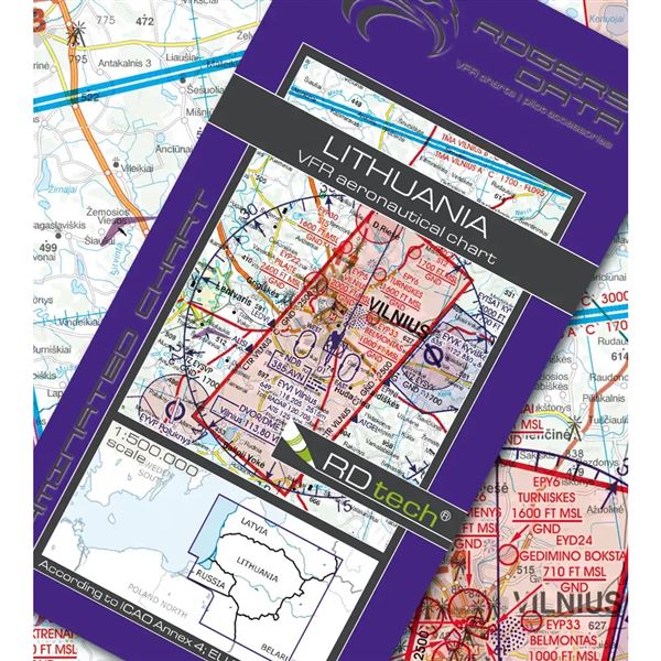 Litva VFR ICAO mapa 2024