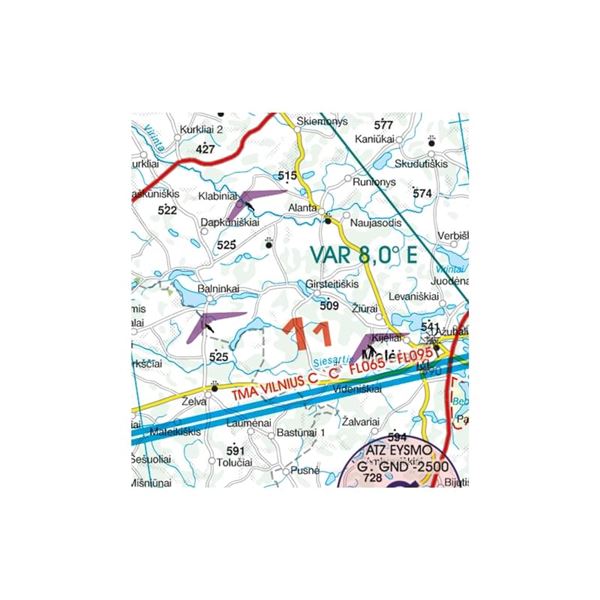 Lithuania VFR ICAO Chart 2024