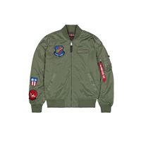 Alpha Industries Bunda MA-1 Flying Tigers zelená, M