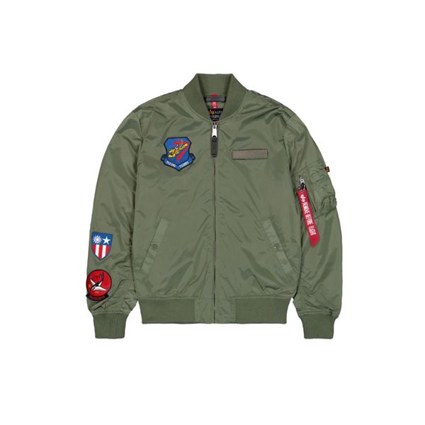 Alpha Industries Bunda MA-1 Flying Tigers zelená, XXL