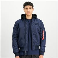Alpha Industries Jacket MA-1 TT Hood navy, M Alpha Industries Jacket MA-1 TT Hood navy, M