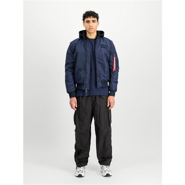 Alpha Industries Jacket MA-1 TT Hood navy, M