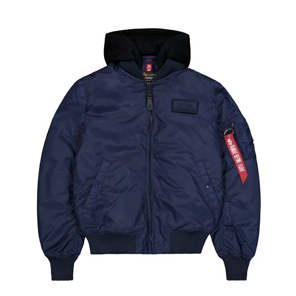 Alpha Industries Jacket MA-1 TT Hood navy, M